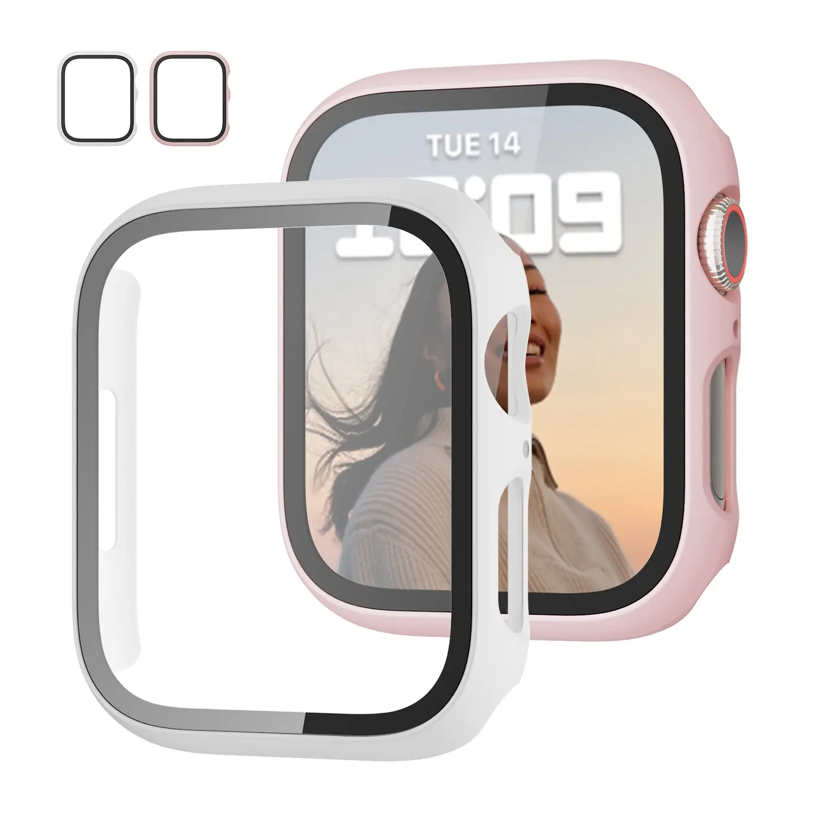 Screen Protector Cover For Apple Watch Case 9 8 7 44mm 45mm 41mm 40mm 38 42mm iWatch 6 SE 5 4 3 iWatch Smartwatch Accessories