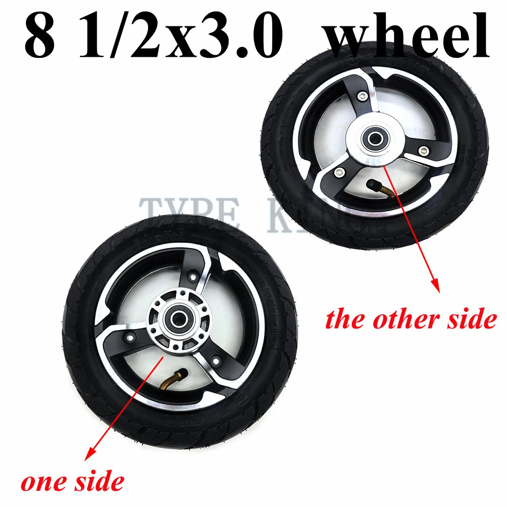 8 1/2x3.0 Pneumatic Tire for Electric Scooter Zero9 Front Wheel 8 1/2x2 (50-134) Upgrade Inner and Outer Tyre and Aluminum Rim