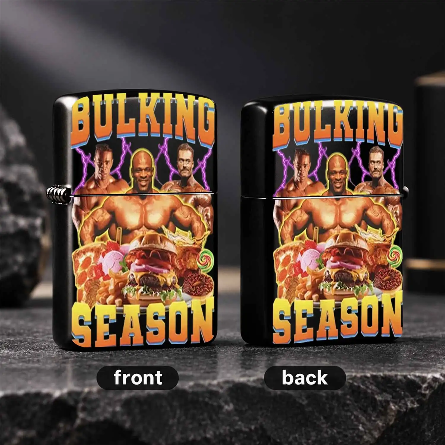 Fun Bulking Season Themed Lighter, Bodybuilder Muscular Men Design, Trendy Gym Bro Accessory, Multi-Scene Usable Portable Igniter, Creative Gift For Fitness Enthusiasts, Daily Outdoor Use Stylish Practical Item, Cool Fi A Humorous And Inter