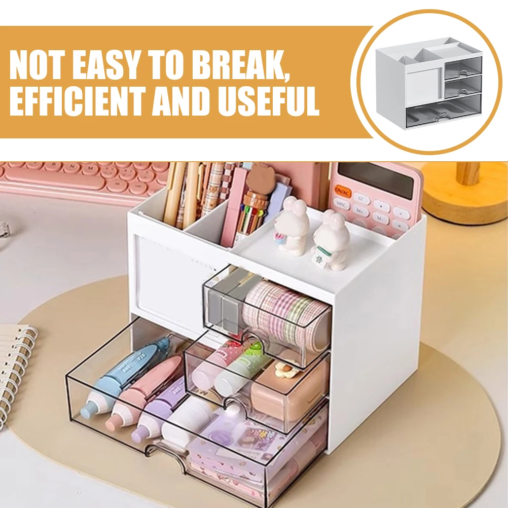 

Desk Organizer Drawer Style Storage Box Multi-Function Stationery Organizer Desktop Storage Drawers for Office Makeup