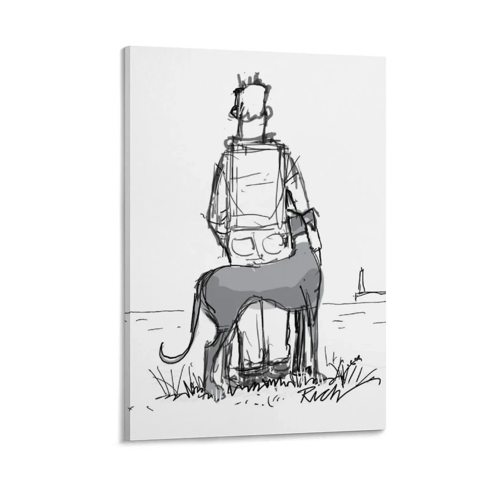 

Magic and me gazing at the sea Canvas Painting decorative wall poster posters for wall