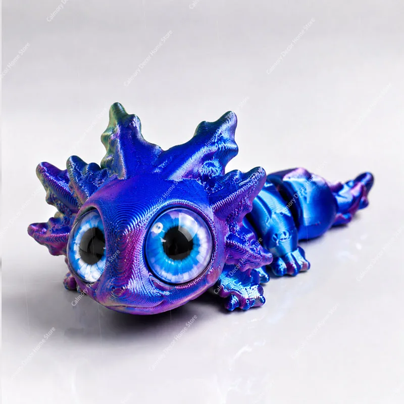 3D-Druck Mehrfach Gelenkige Bewegliche Simulierte Augen Salamander-Figuren für Wohnaccessoires Geschenk Wohnzimmerdekoration Statuetten – Detail 8
