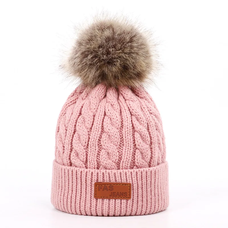 4 5 6 7 8 9 10 11 12 anos de idade crianças inverno chapéu quente pompom chapéus gorro para meninas menino proteção orelha neve esqui patinação ao