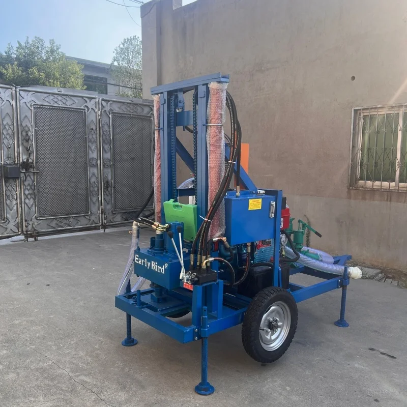 Best Selling 100m 150m 200m Water Well Drilling Rig Portable Rock Drilling Rig