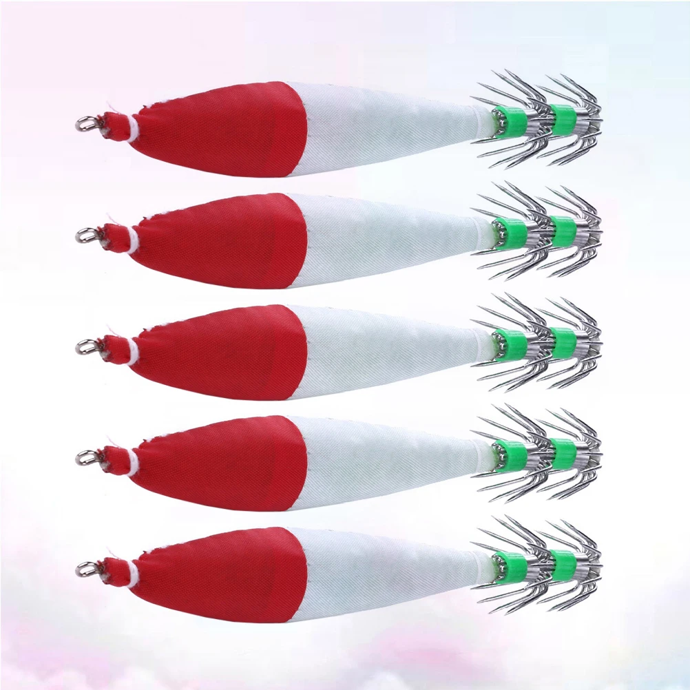 

Luminous Squid Hook Fishing Lure Bait Explosion Tackle Freshwater Saltwater Night Glow Durable Hooks Fishing Supplies