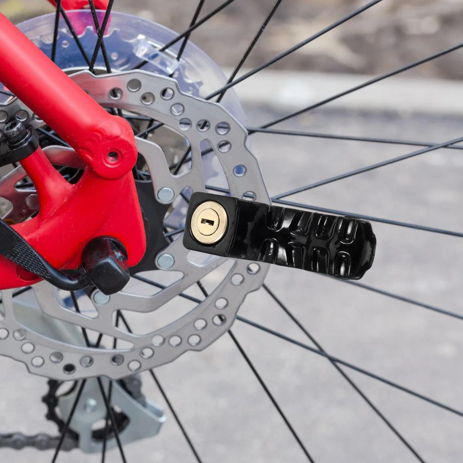 

Bicycle Lock Disc Brake Dirt Blade Anti Theft Scooter Small Portable Water Resistant Lightweight Practical Storage