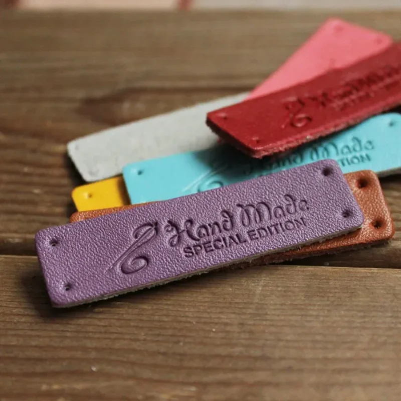 

Hand Sewn DecorationMade Label HangTag BB3DIY Handmade Accessories Leather Hot Stamping