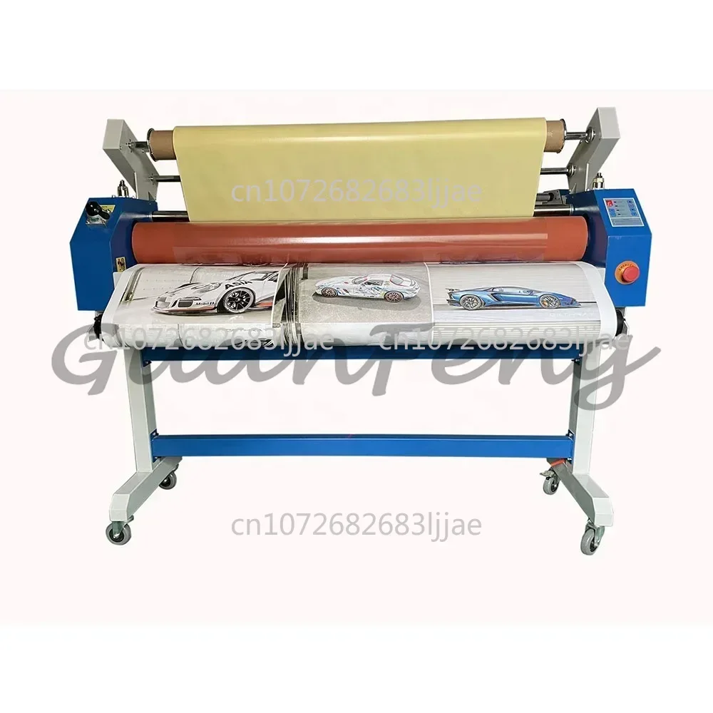 1600mm Wide format vinyl advertising photo cold laminator laminating machine with foot pedal