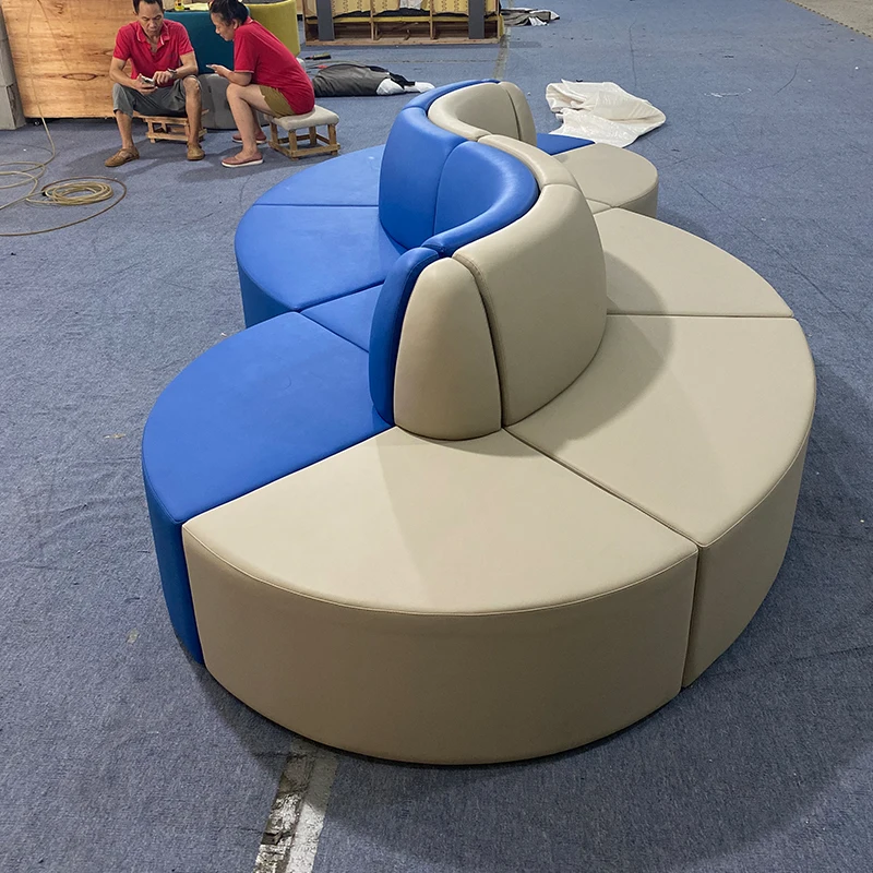 Modern Design PU Leather Modular Office Sofa Set for Home Hotel School or Hospital Use