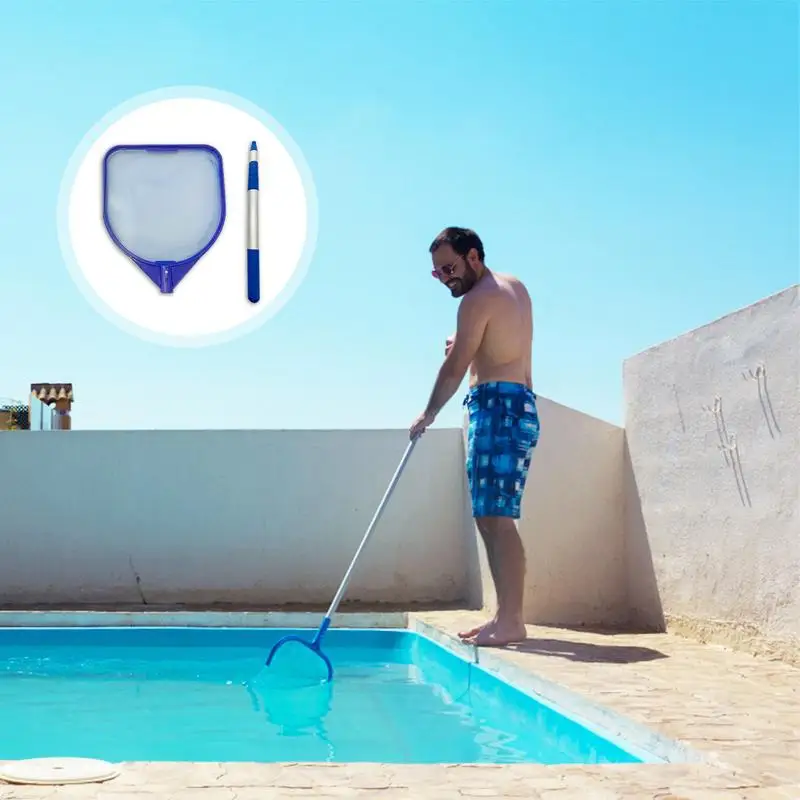 Swimming Pool Net Pool Skimmer Net Leaf Skimmer With 17-41in Telescopic Pole Pool Cleaning Supplies For Tub Spa Pond