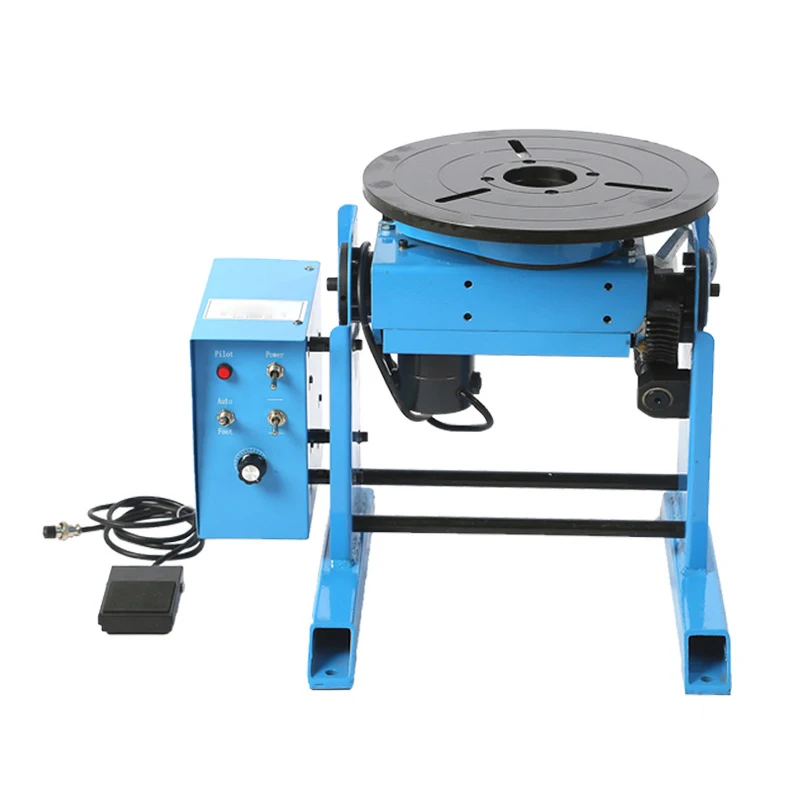 

30KG Welding Positioner Turntable Welder Table Rotating HD-30 With WP200 Lathe Chuck Manual Torch Holder Center Hole 25/65MM