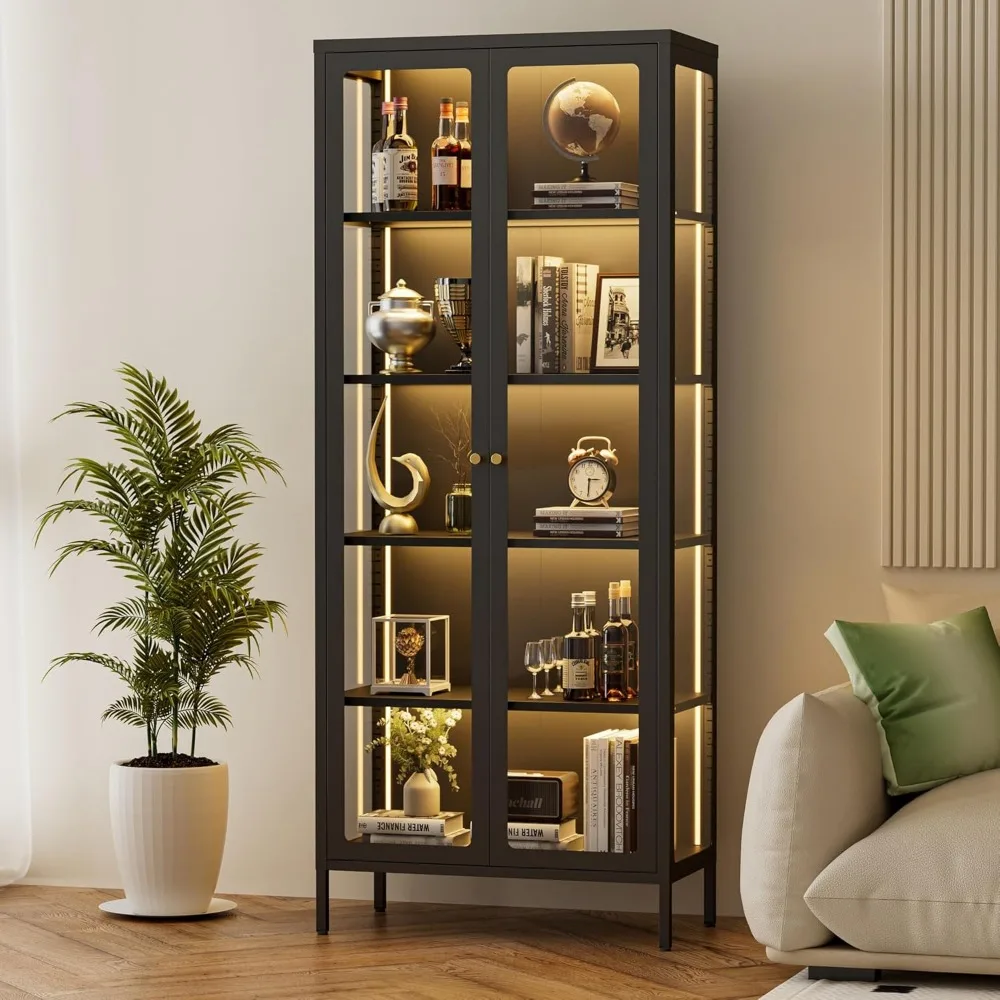 5-Tier Glass Displa…