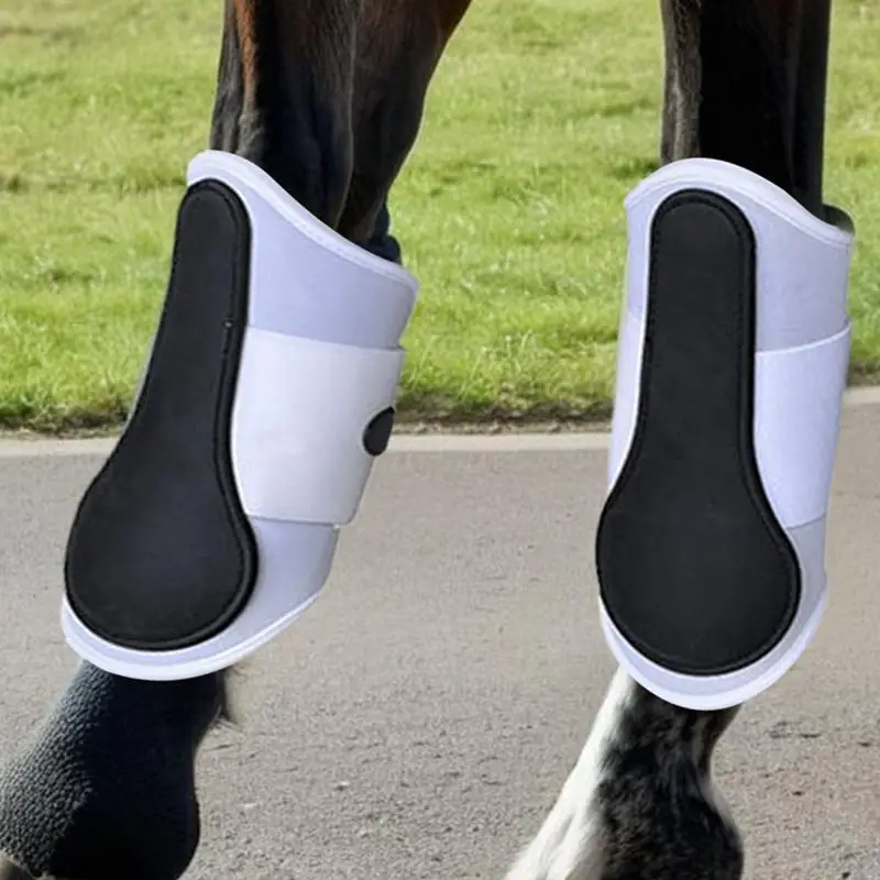 2 peças botas de mosca respiráveis para cavalos soltos protetores de perna de cavalo confortável equipamento de proteção de cavalo para andar ao ar livre eventos