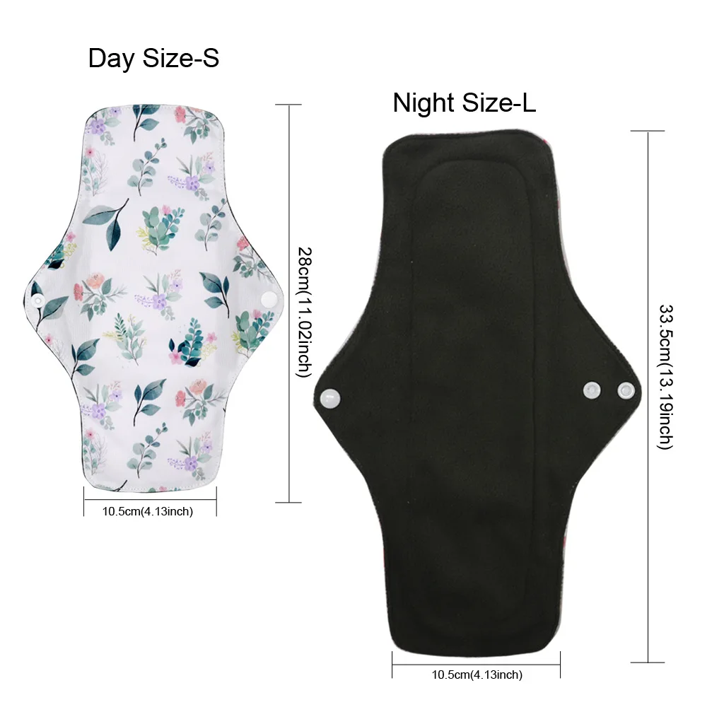 2 قطعة القماش الصحي للجنسين قابلة لإعادة الاستخدام سلس البول الحيض وسادة-مقاوم للماء ماصة تنفس القماش المناديل للاستخدام اليومي/طوال الليل #1