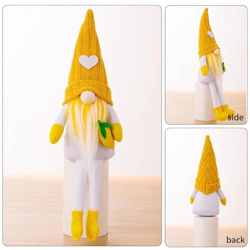 夏の長い脚レモンgnomeペンダント人形装飾装飾家庭用供給