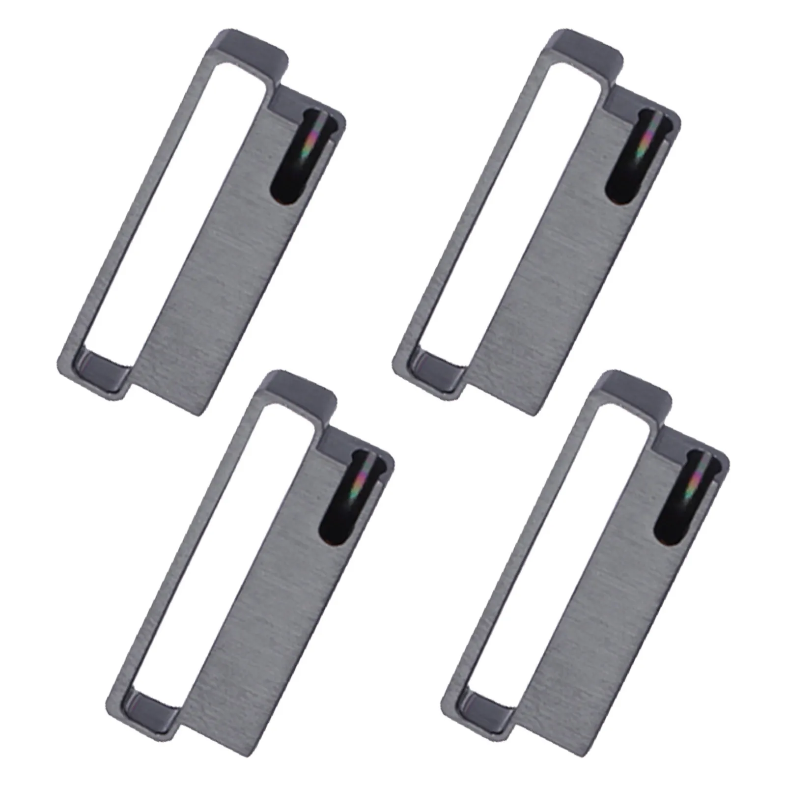 4 قطع من موصل حزام الساعة من الفولاذ المقاوم للصدأ، محول حزام متين للساعة الذكية، مشبك سهل التركيب #6