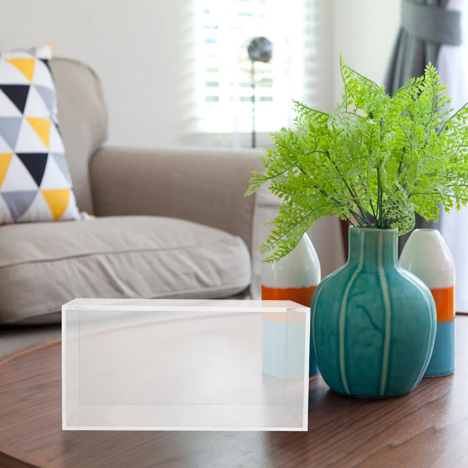 

Маленькая прозрачная акриловая коробка для хранения, витрина-органайзер для ювелирных изделий, коллекционных предметов, образцов, хрустальная витрина