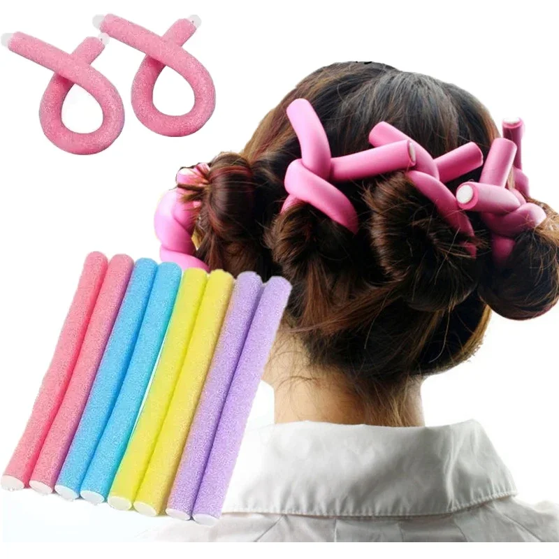 10pcs/set Multifunction Twist Sponge Hair Curler No Heat Hair Roller Wave Formers Hair Styling Tool