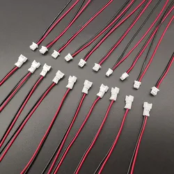 10Pairs Mini Micro JST 1.25mm Pitch 2 Pin Male Female Plug Socket Connector With Wire Cables 150mm 28AWG