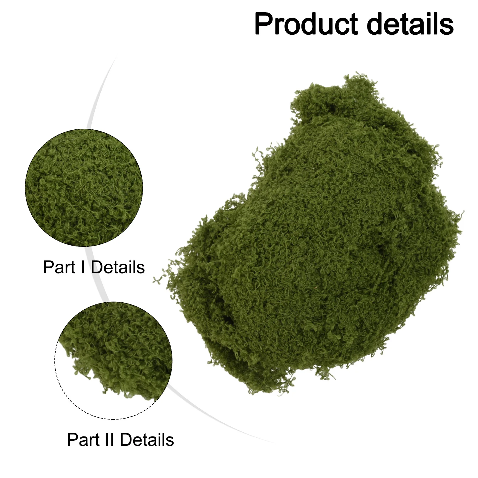 15cm*12cm*5cm 30g Artificial Moss Lightweight And Easy To Tear Natural Green Lichen Elements Versatile Decoration