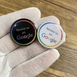 30mm Epoxy NFC Phone Sticker Social Media Gmail Instagram Snapchat Facebook Card Grow your Business With NFC Google Review Cards