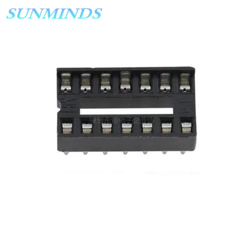 102pieces 14 Pin 14P 14pin DIP IC Socket Adaptor Solder Type Socket Pitch Dual Wipe Contact DIP-14