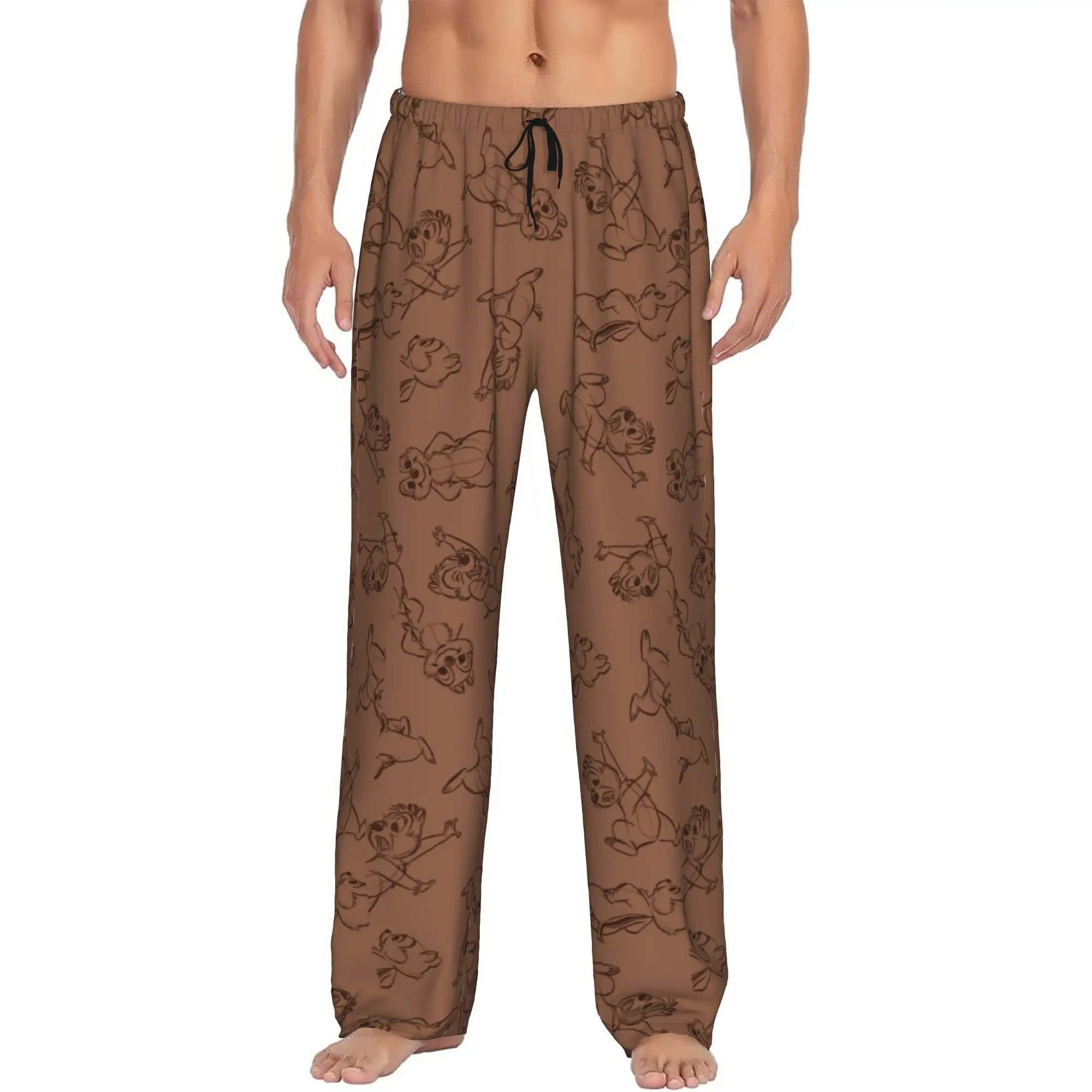 

Custom Printed Chip Anime D-Dales Pajama Pants Men's Sleep Sleepwear Bottoms with Pockets