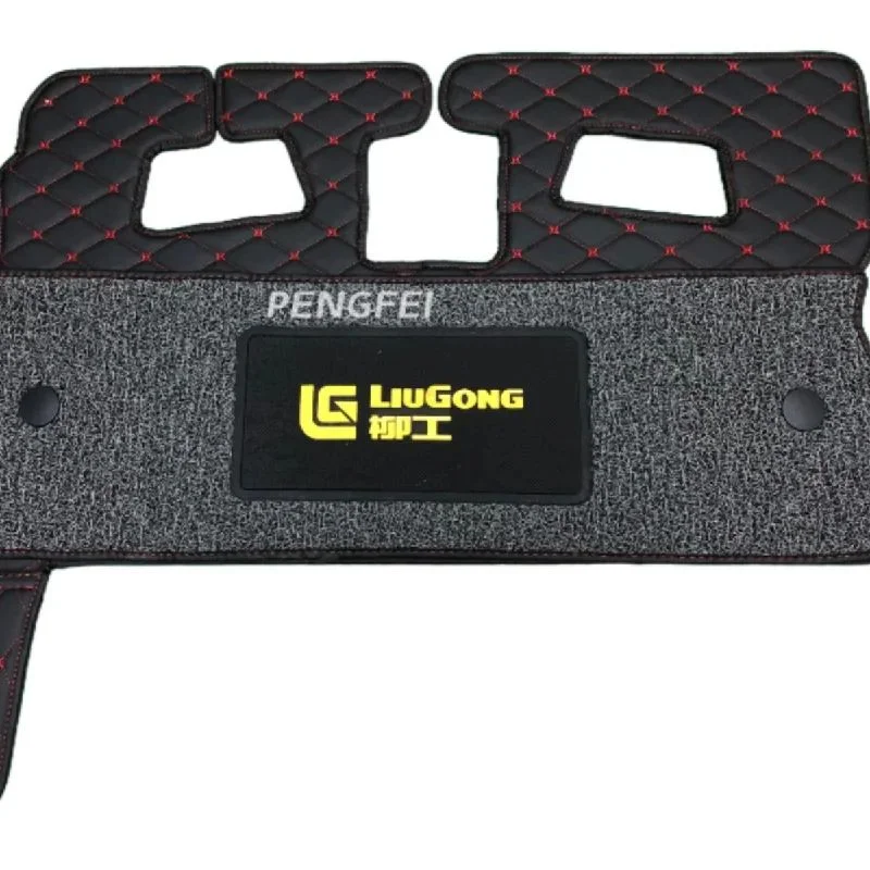 For Liugong CLG 9055e Dedicated Driver's Cab Floor Rubber Stepping Pad Double-layer Thickened Odorless Foot Pad Excavator