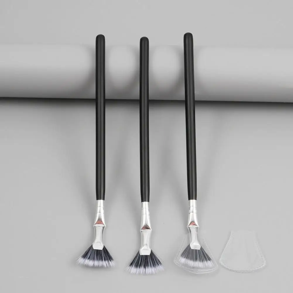 Brosse à cils en éventail pour mascara, effets naturels, amélioration des cils inférieurs, accessoires pour femmes, 2 pièces