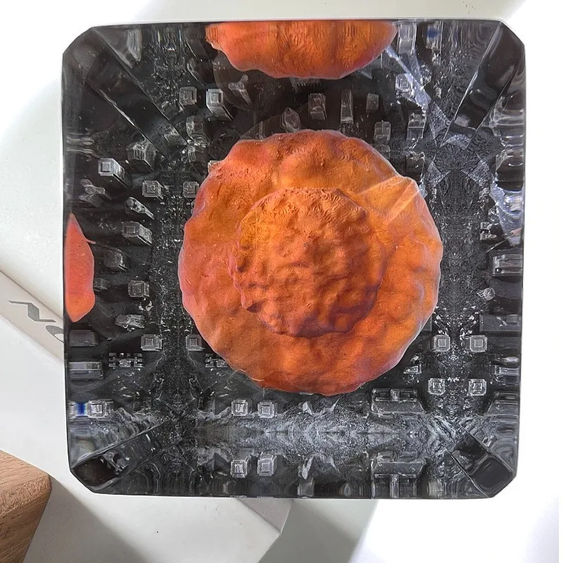 Mushroom Cloud Nuclear Explosion Atomic Model Atmosphere Lamp Decoration Epoxy Creative Design