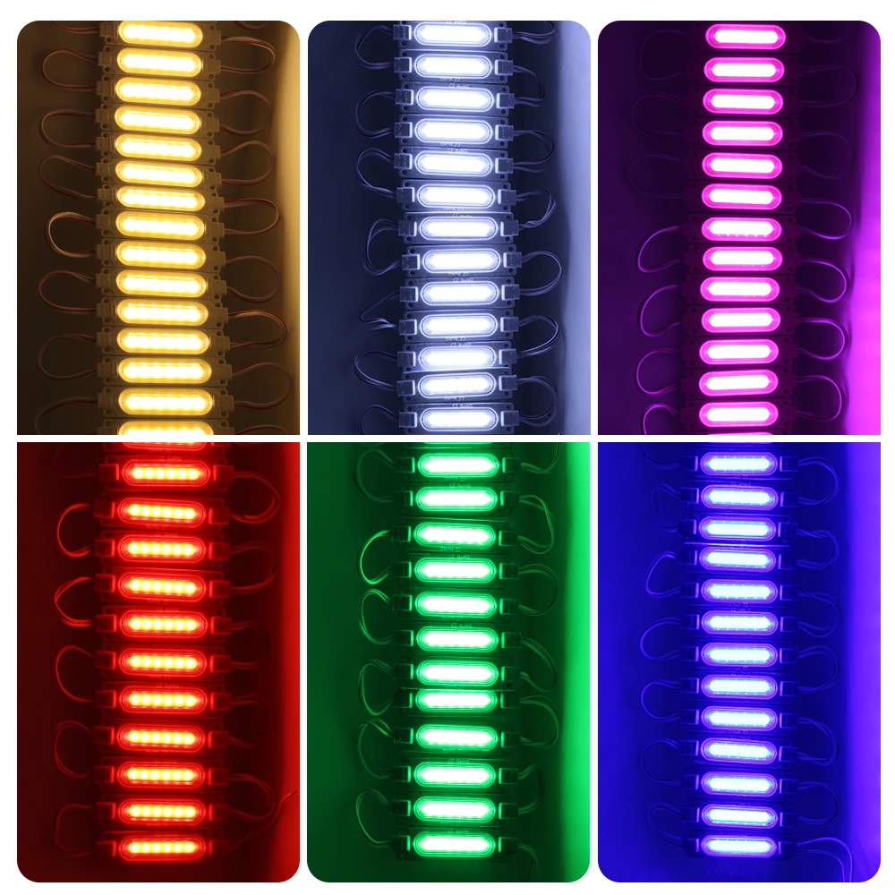 LED Module DC12V 2W Waterproof LED Modules for Outdoor Advertisement Design Backlight Module RGB White Blue Red Green 20pcs/lot