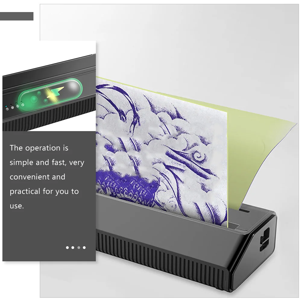 

Tattoo Transfer Machine Portable Stencil Printer High Resolution Depth Control Pvc Material Long Lasting Performance