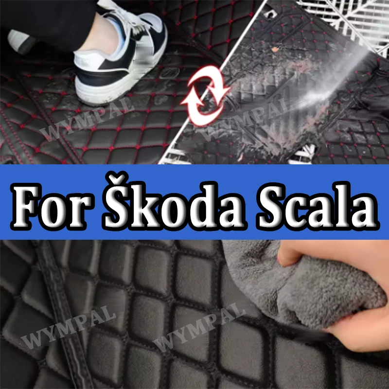 

Роскошные автомобильные коврики напольные для Škoda Scala 2020 ~ 2022 водонепроницаемые коврики автомобильные коврики для ног Cubre Pisos Para Autos автомобильные аксессуары