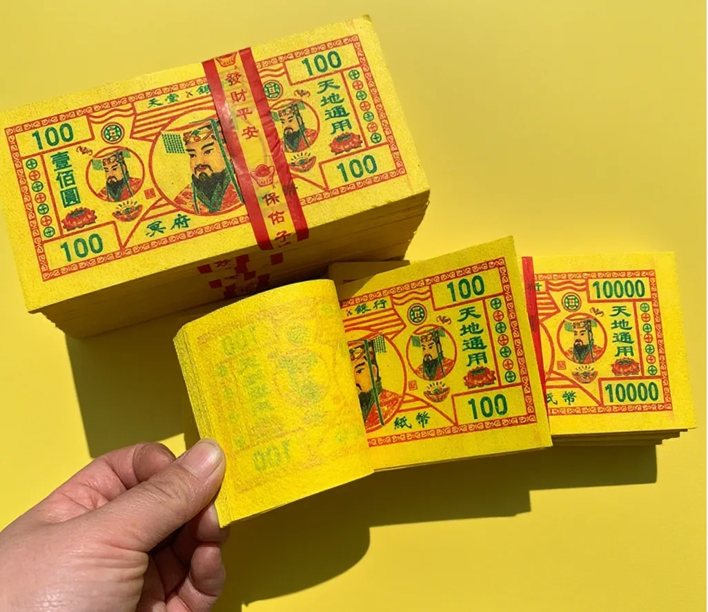 Ancestor Money Sets 70pcs Joss Paper Money Ghost Money Chinese Sacrificing Accessory Heaven Bank Note Ancestor Worship Paper