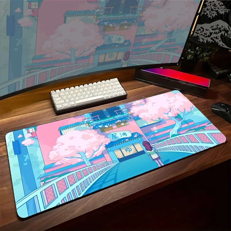 

House City Mouse Pads Large Gaming Big Mousepads Accessories Setup Mousepads Gamer Rubber Mat Desk pad