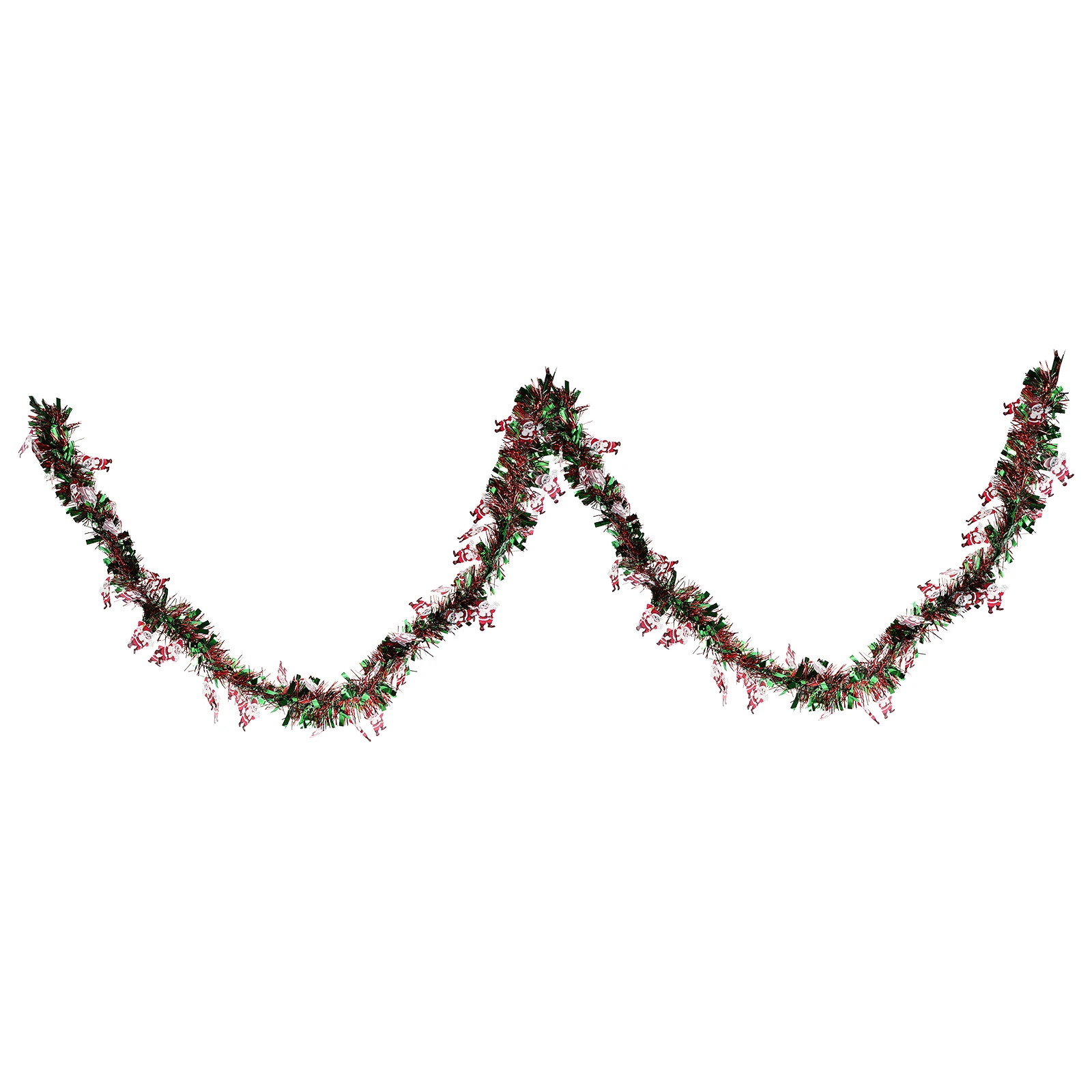 

4pcs Christmas Garland Plastic Shiny Ribbon Decorative Hanging Party Supply Xmas Tree Adornment Diy Colorful Festival Background