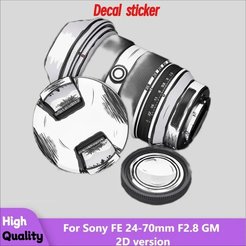 

Для Sony FE 24-70 мм F2.8 GM 2D версия, наклейка на объектив, виниловая пленка, покрытие Sony FE 24-70 2,8 F/2,8 2,8GM F2.8GM