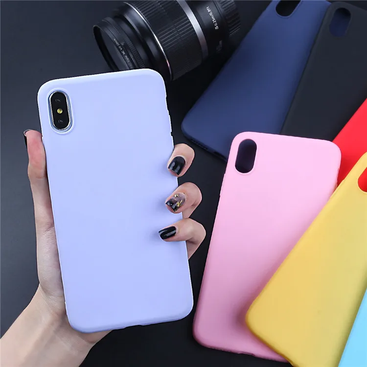 Luxuriöse weiche Rückseite, matte Farbe, Abdeckung für iPhone X XR XS Max, Handyhülle für iPhone 10, XR Xs Max, Silikon-Rückseite – Detail 2
