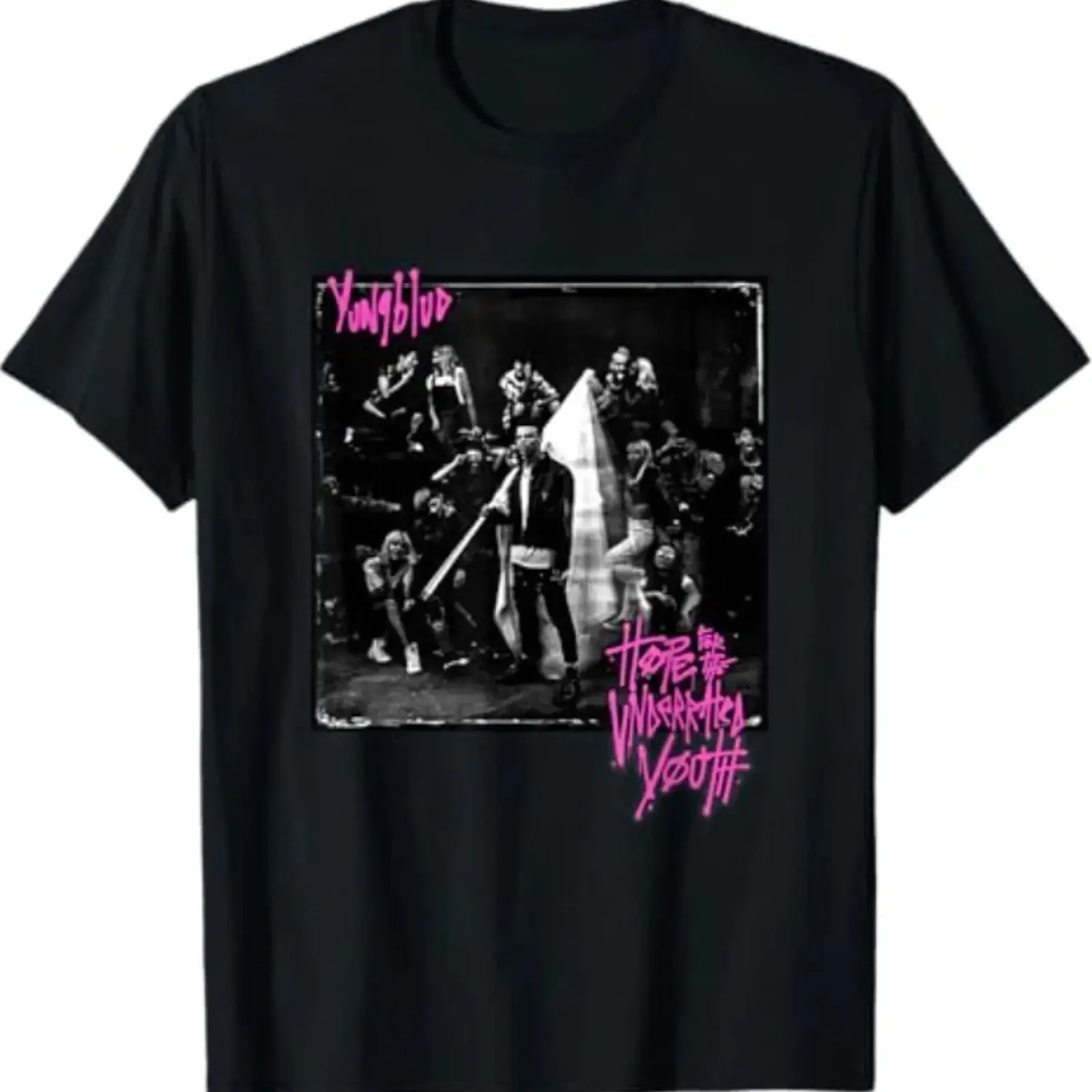 Yungblud Hope for the Underrated Youth Album T Shirt vintage Washed Versatile Breathable graphic homme Casual Unisex