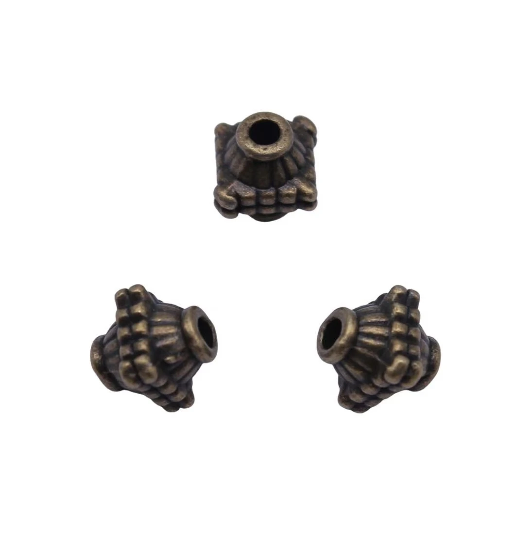 

30pcs 8.2*7.3mm, hole 2mm Zinc alloy metal vintage spacer beads for jewelry making HW3310