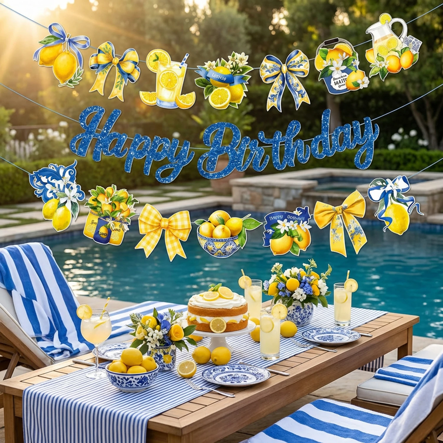 Mediterranean Lemon Party Deco - Event Supplies review and price
