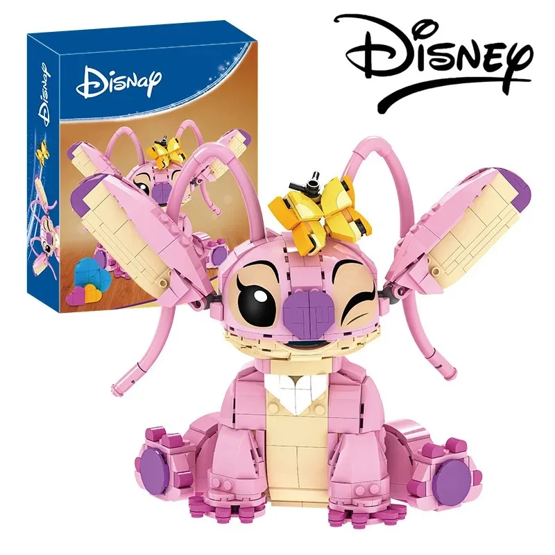 Stitch Angel CP Building Blocks 2025 - Large Piece Cartoon Toys with Moving Ears Kids Assembly Gift for Boys Girls Birthday