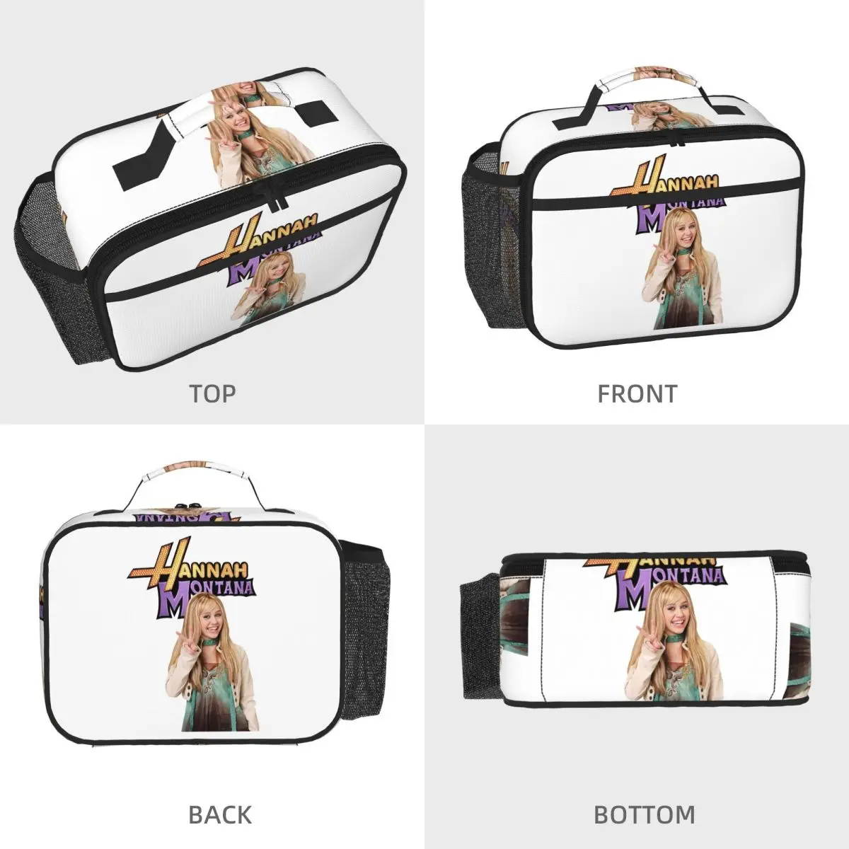 Hannah Montana Rock Star Insulated Lunch Bag for Women Office Cooler Thermal Food Box Tote Leakproof Lunch Boxes Container