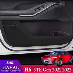 Car Door Leather Anti-dirty Anti-kick Mat Protector Cover Sticker Decoration Accessories For Haval H6 3th Gen 221 2022