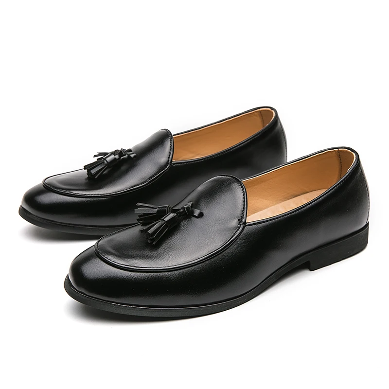 New Men Fashionable Tassel Shoes Luxurious Comfortable Brand Small Leather Shoes Men High-quality Busines Loafers in Sizes 38-46