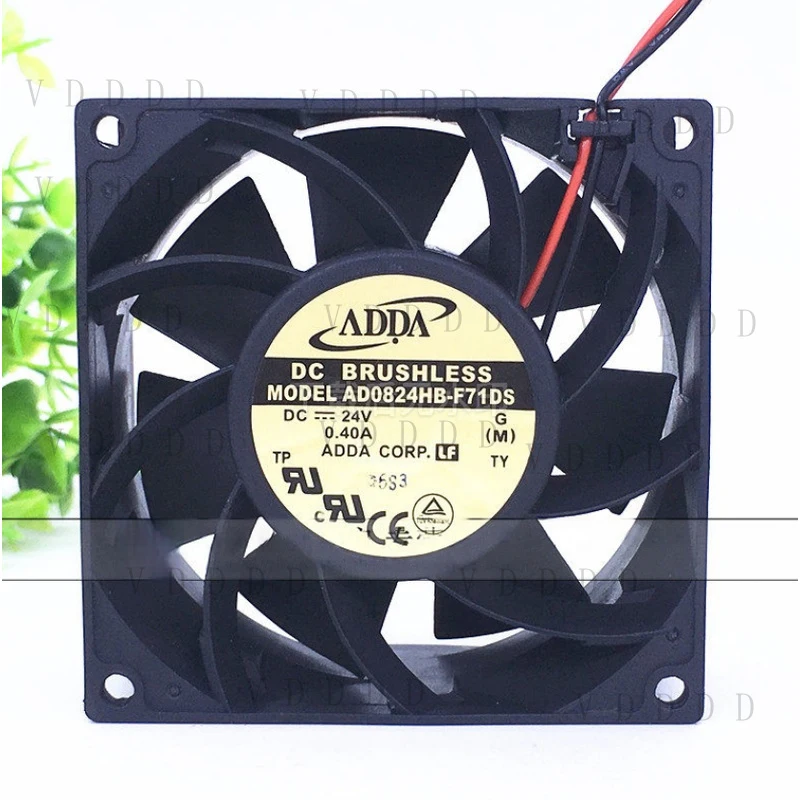 

LL for for 1PCS ADDA AD0824HB-F71DS DC24V 0.40A 2-wire cooling fan 80×80×38mm