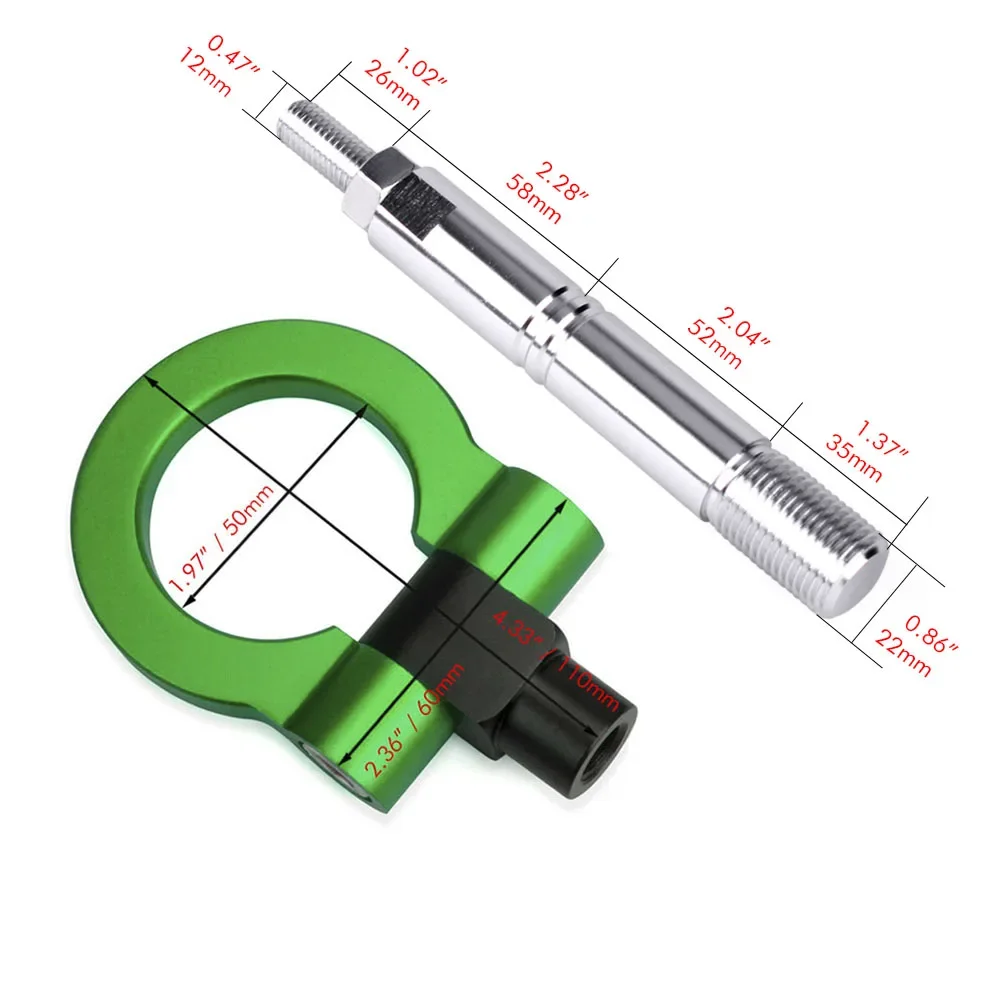 سيارة سحب هوك الديكور مقطورة هوك العين سحب الجبهة لتويوتا أفانزا/اليابان سيارة #4