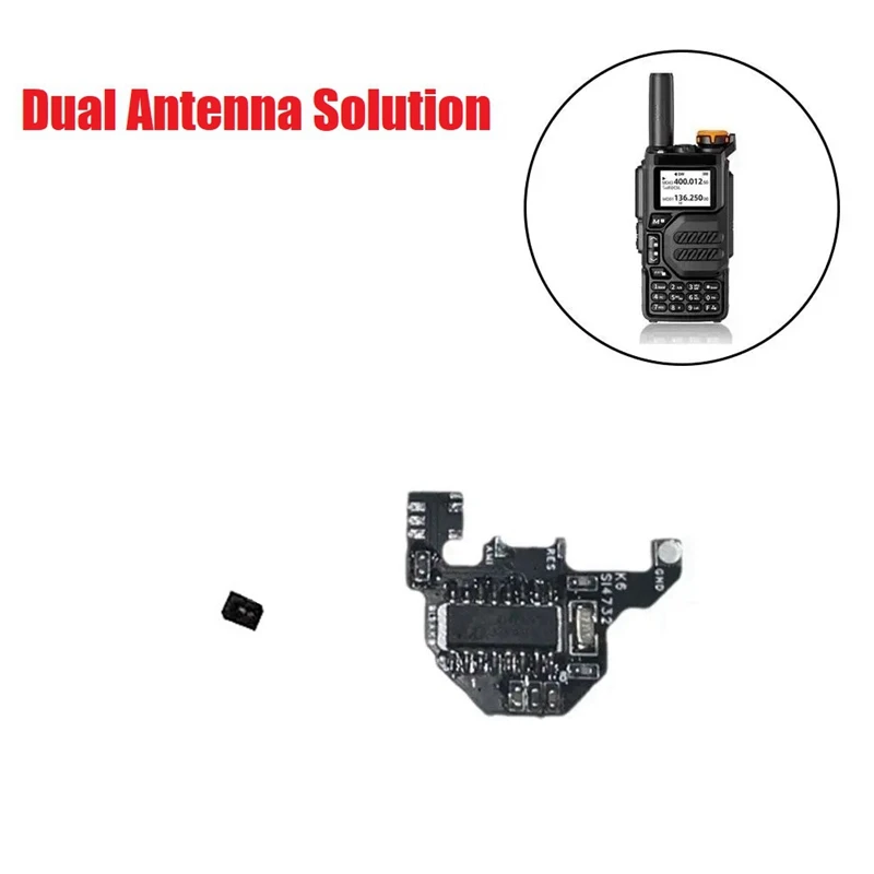 FULL-SI4732 Shortwave Modification Module+Programming Cable+2M Expansion Chip For Quansheng UVK5/UVK6 Dual Antenna Solution