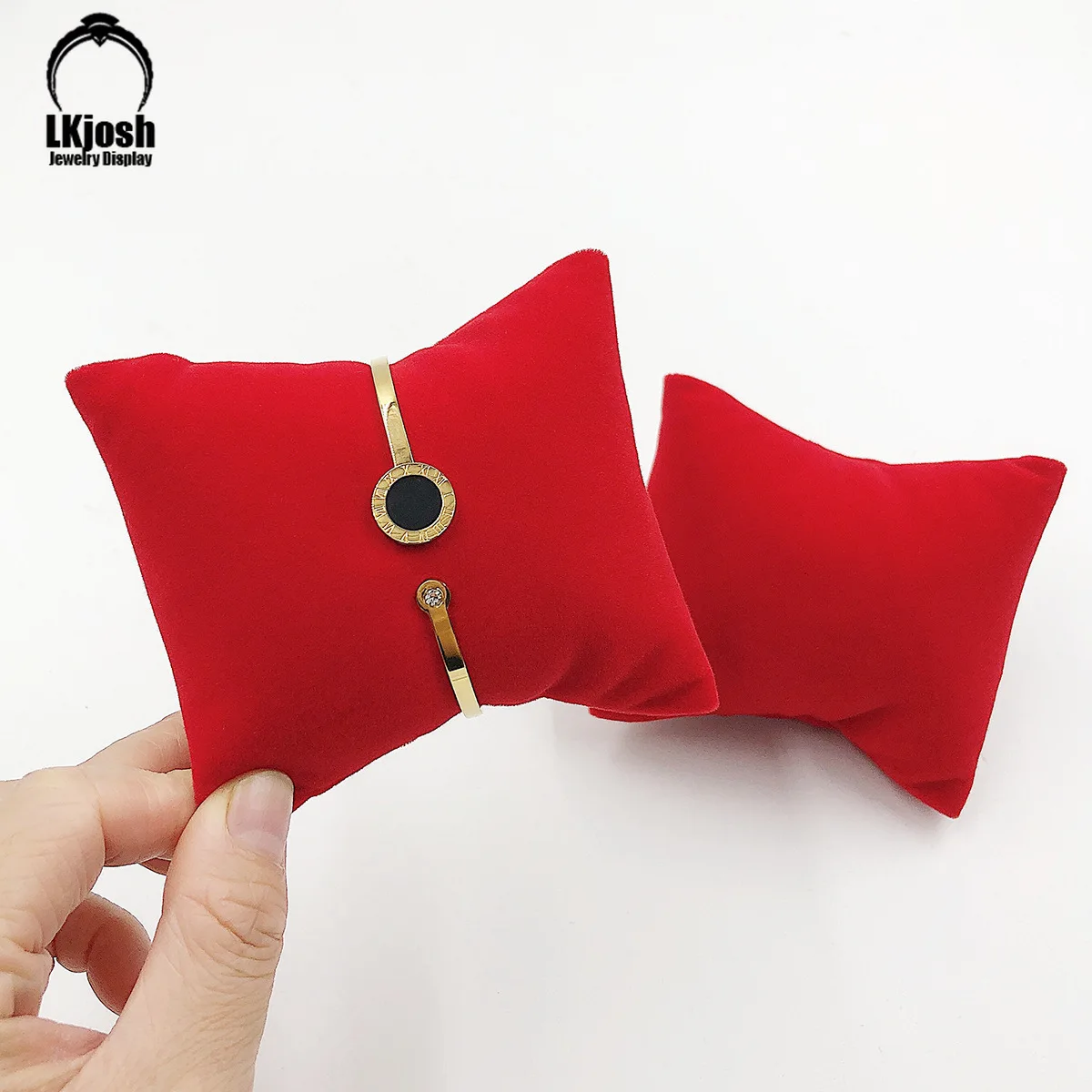 Velvet Bracelet Watch Pillow Jewelry Small Watch Pillow Display Cushion Gift Box Exhibition Organizer Products Can Be Customized