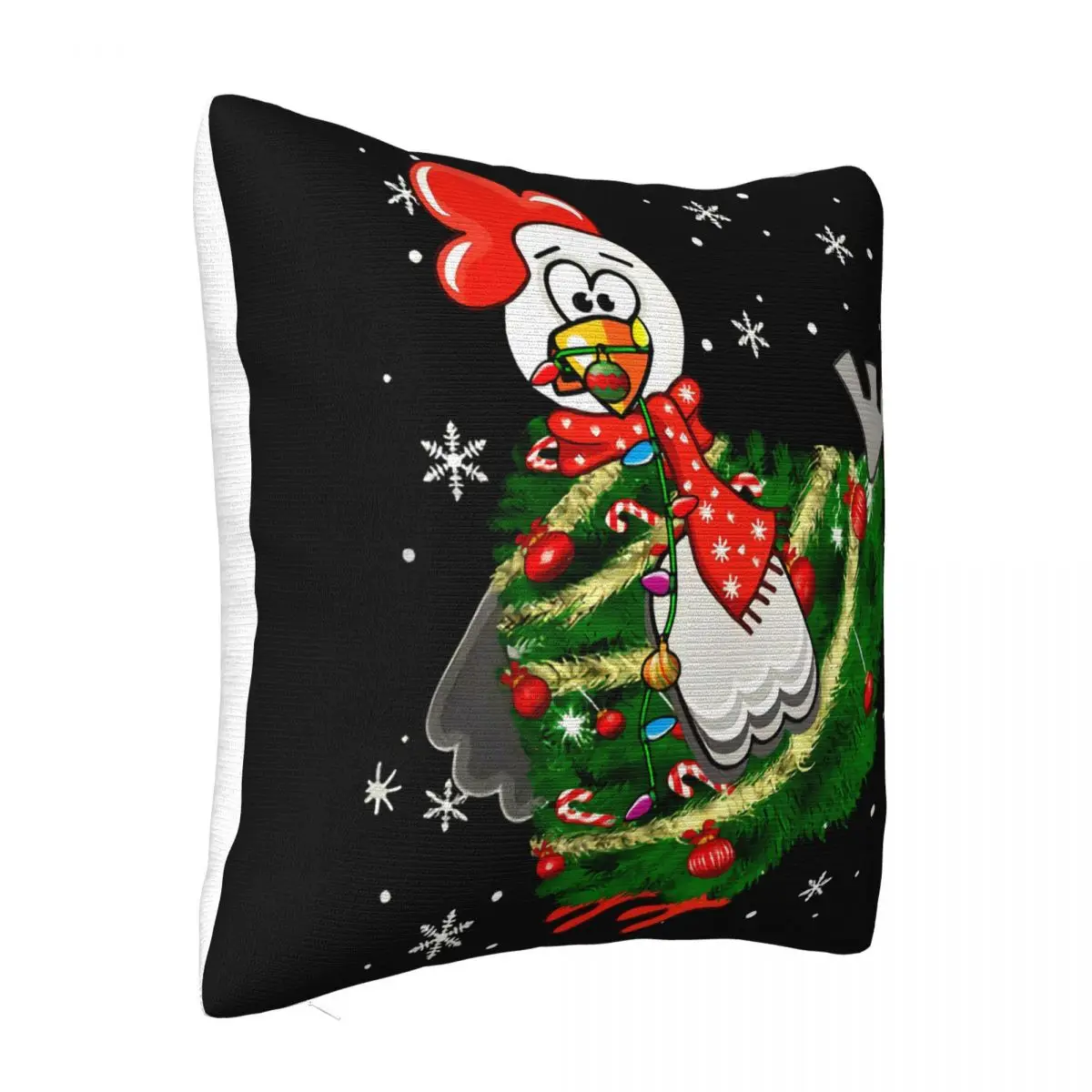 Chicken Christmas Tree Funny Christmas Tree Chicken Farmer Lover Gifts Tops Pillow Case